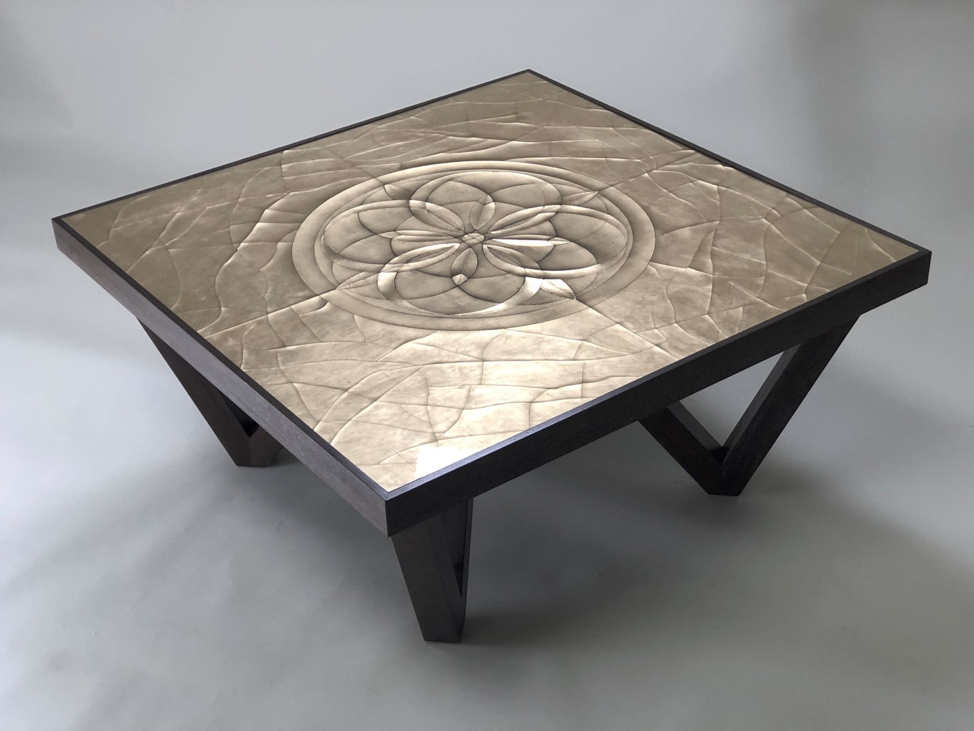 Lotus Moon Walnut Coffee table Lotus Moon walnut coffee table