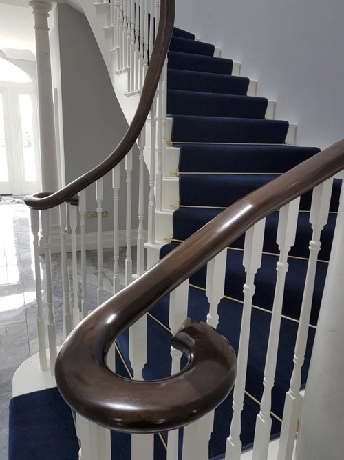 French polished handrail
